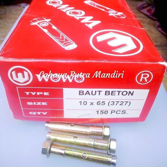 TERBARU - Dinabolt 10x65/Dinabolt Wowo 10x65/Baut Mur Tembok 10x65