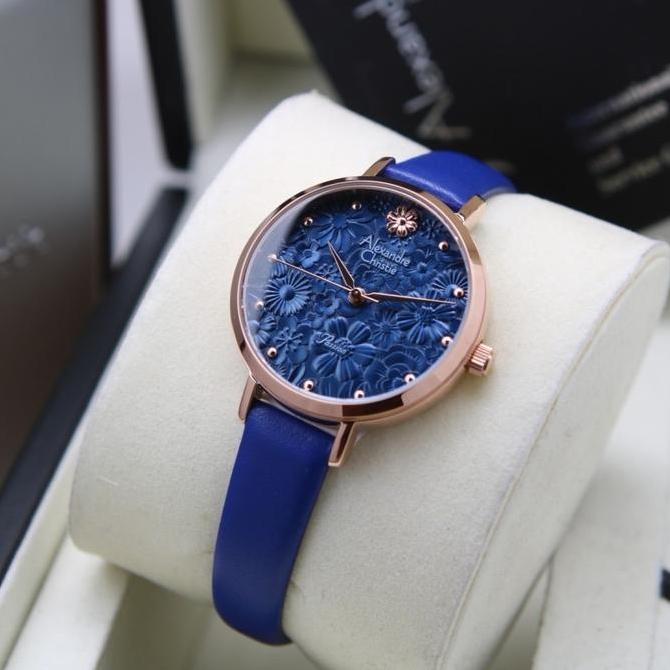 Ready [ ORIGINAL] Jam Tangan Wanita Alexandre Christie 2957 AC 2957 LH Kulit