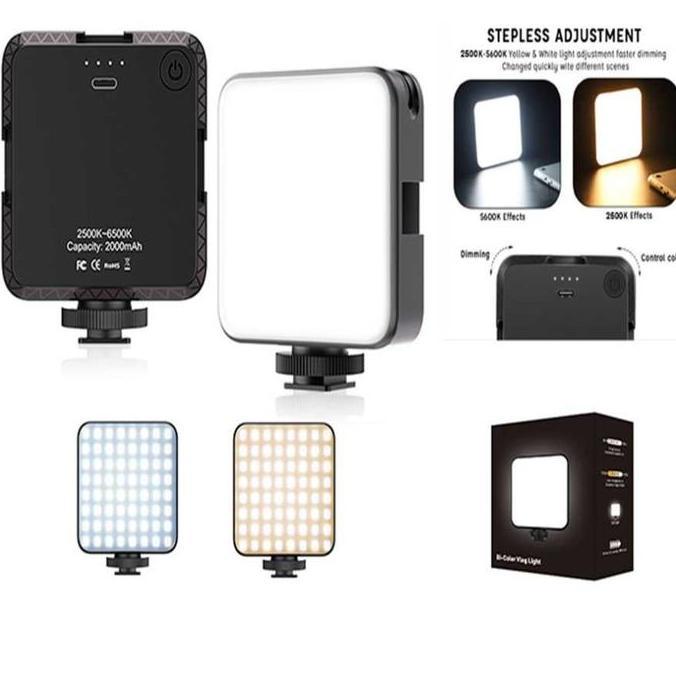 TERMURAH - Rechargeable portable VLOG LED Lighting Handphone video Flash Kamera