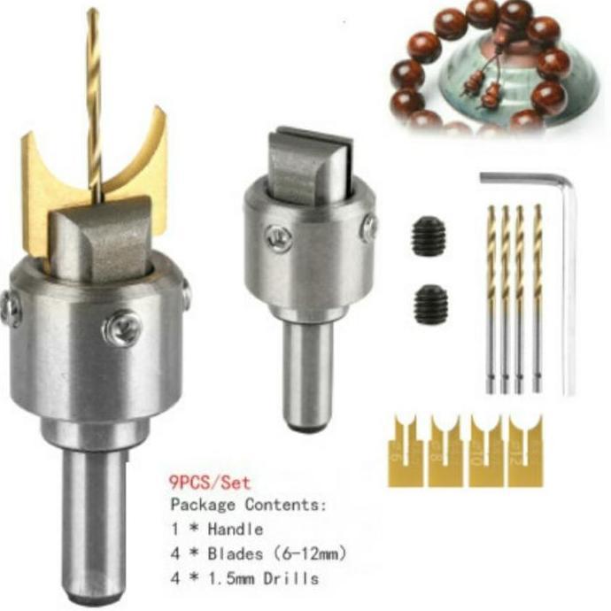 Mata Bor Drill Bit Tasbih Beads Drill 6 - 12 mm Shank Bor Kayu