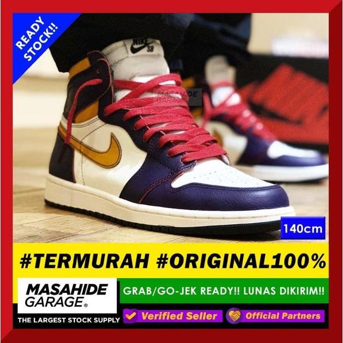 Shoels warna Merah Crimson Red 140CM Tali Sepatu AJ Air Jorda