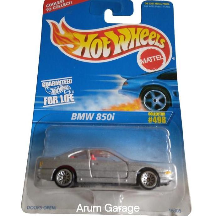 Hot Wheels BMW 850i. Blue US Card Tahun 1995. Doors Open. Coolest To Collect.