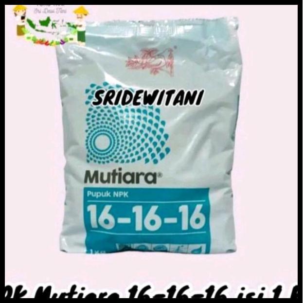 Terbaru Pupuk Nkp Mutiara Meroke 16 16 16 1 Kg Kemasan Pabrik Tanah Subur Tanaman Kalium