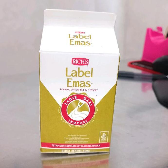 [ BACA DESKRIPSI ]WHIPPING CREAM RICHS LABEL EMAS 500 GRAM/ WHIPPING CREAM RICHS LABEL EMAS 975 GRAM