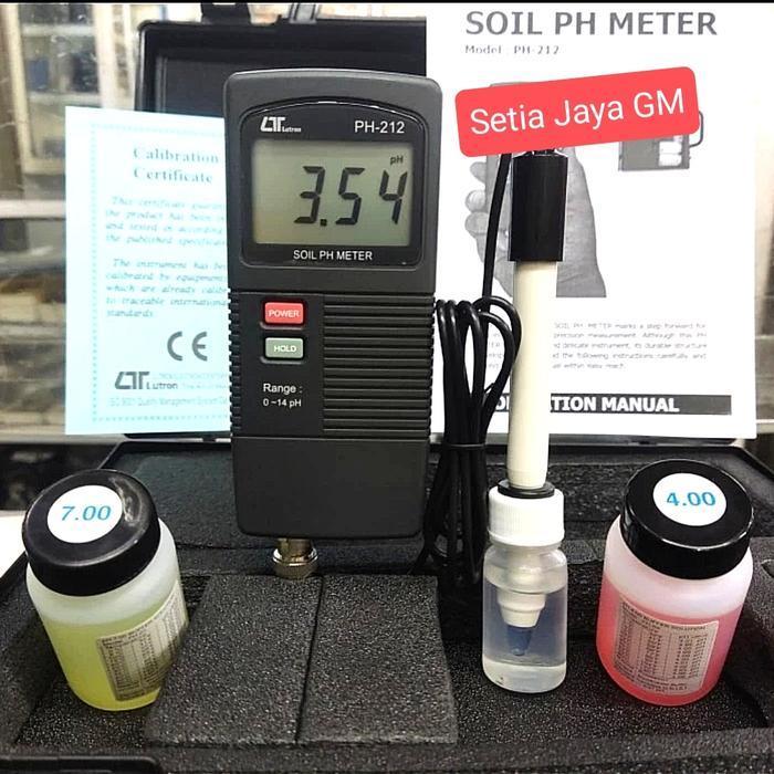 Lutron Ph-212 Soil Ph Meter - Alat Ukur Ph Tanah, Daging, Cream, Makanan Original Dan Terpercaya