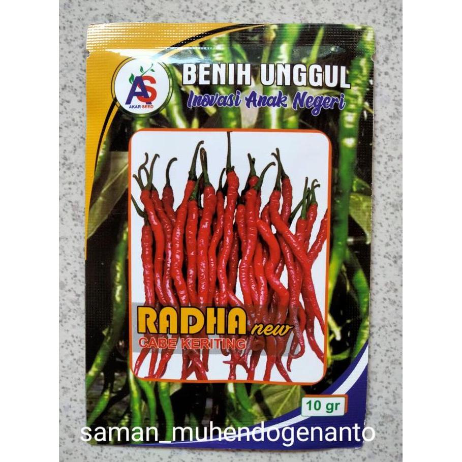 Terlaris Benih Cabe Merah Keriting Radha 10 Gram - Cmk Radha - Bibit Cabai Radha Rada