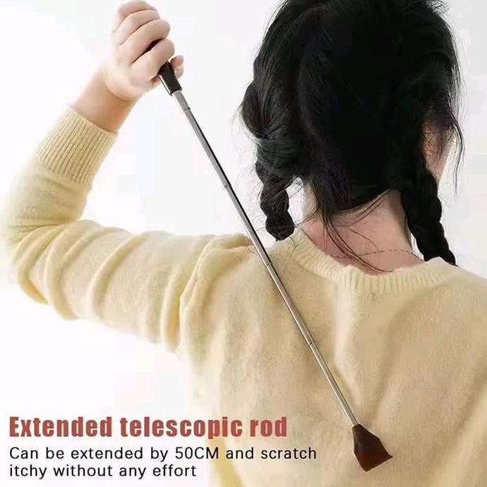 Garukan punggung stainless roll-on / Alat garukan punggung dengan roll-on