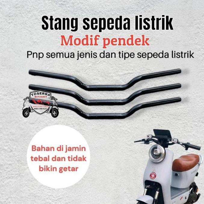 Promo [Gratis Ongkir] Stang pendek setang stir sepeda listrik universal COD