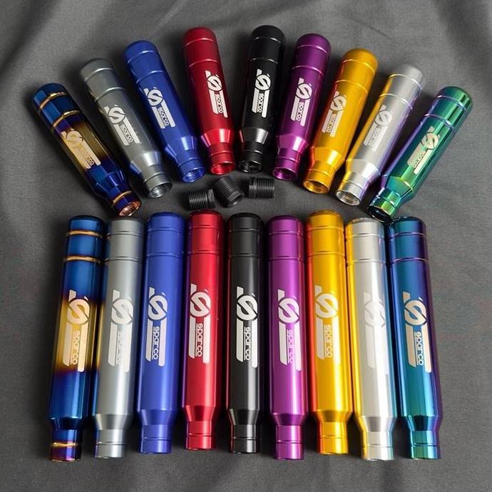 Uahsahabattani_ - SPARCO Shift Knob Mobil Aluminium 13cm 18cm Universal Racing Style