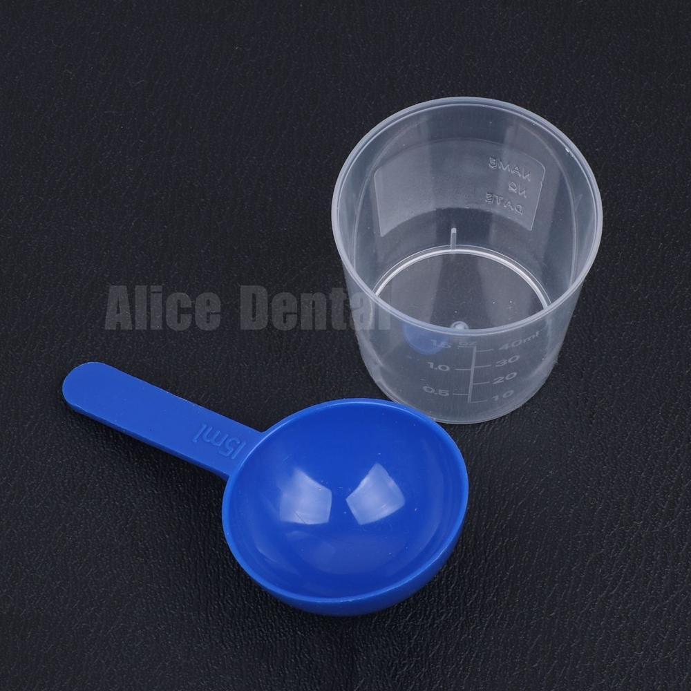 Sendok takar alginat gelas ukur alginate measuring cup takaran dental alginat gigi hygedent aroma he