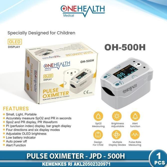 PULSE OXIMETER BAYI ANAK ONEHEALTH OH-500H SATURASI OKSIGEN FINGER OXYMETER