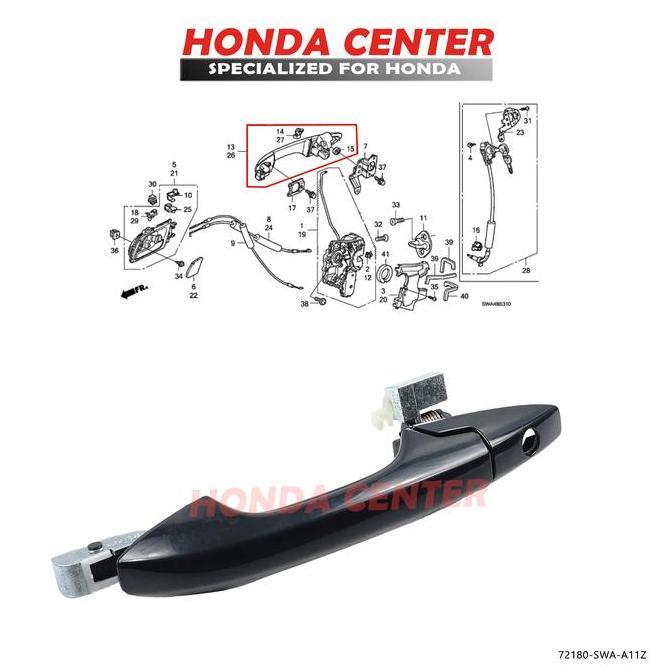Handle handel gagang tarikan pintu luar crv re 2007 2008 2009 2010 2011 2012