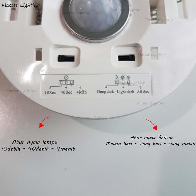 Ready  sensor lampu led gerak otomatis nyala 220v downlight plafon dinding