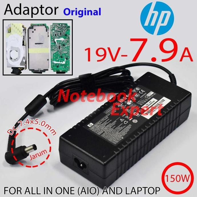 TERMURAH - Adaptor Charger PC All in One Desktop 19V-7.9A Original 150W DC 7.4x5.0mm