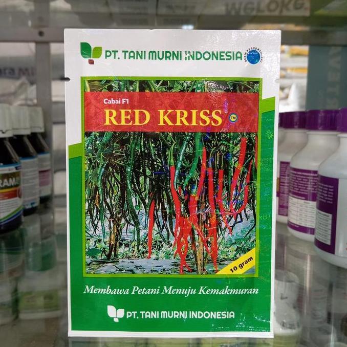 Terlaris Benih Cabe Keriting Red Kriss F1 10Gram Tani Murni
