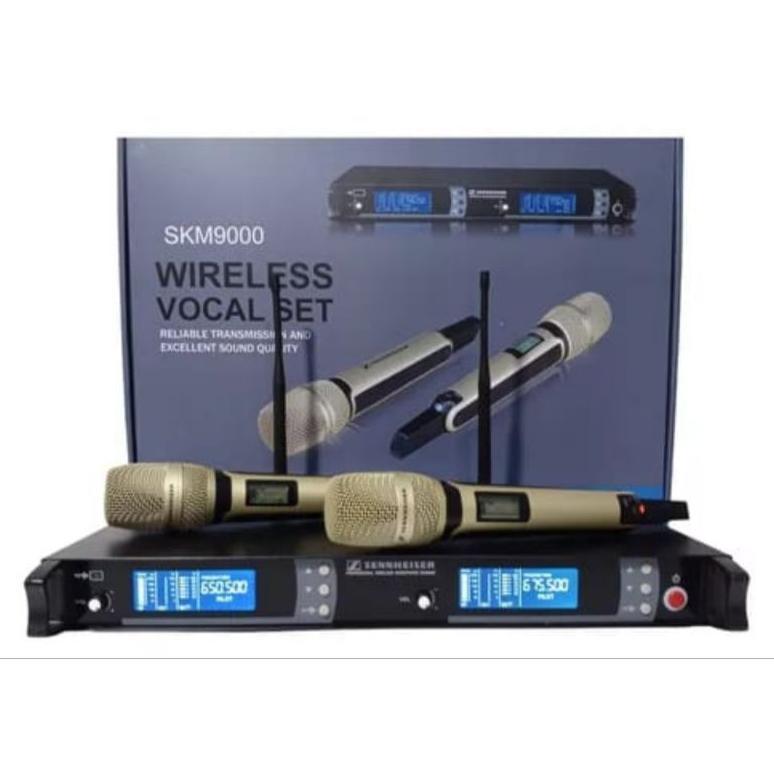 MIC WIRELESS SKM9000 MK2 WARNA GOLD 4 ANTENNA UHF SENNHEISER SKM9000 MK2
