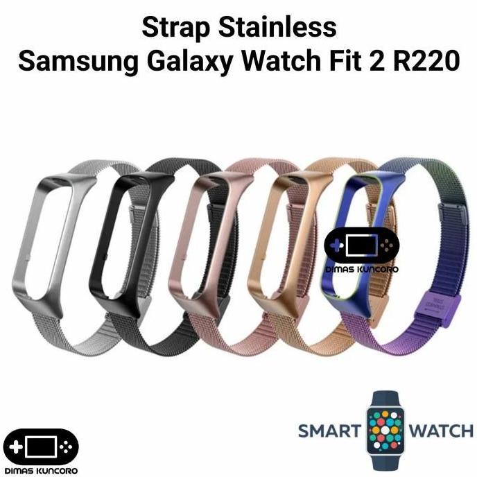 Ready Strap Stainless Samsung Galaxy Fit 2 R220 tali jam tangan smartwatch samsung galaxy fit 2 fit2