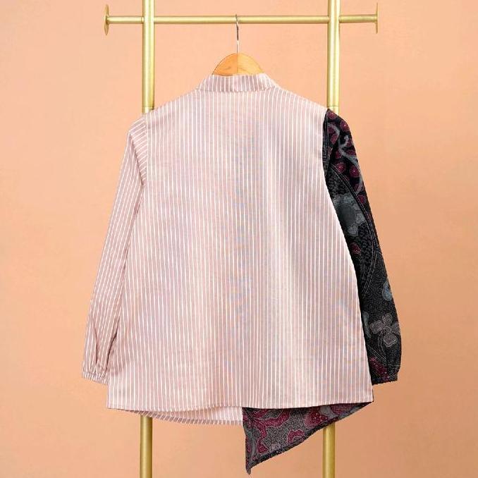 Atasan wanita Batik DAISY Burgundy A1166 murah