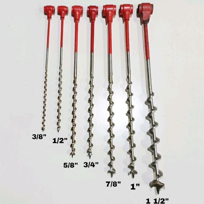 Mata Bor Kayu Manual Fukung 1 1/2" - Bor Tangan Putar 1,5" - Bor Naga - Mata Bor Kayu Panjang Nagel 