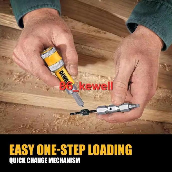 Mata Bor DeWALT #6 #8 #10 Drill Flip Drive Complete Unit 2 In 1 Countersink Wood - Available