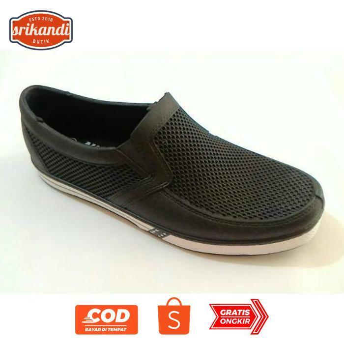 gd-324 Nikko 8136 - Sepatu 38-43 Karet Hitam Pria Murah / Sepatu Hitam Laki / Sepatu Waterproff Orig