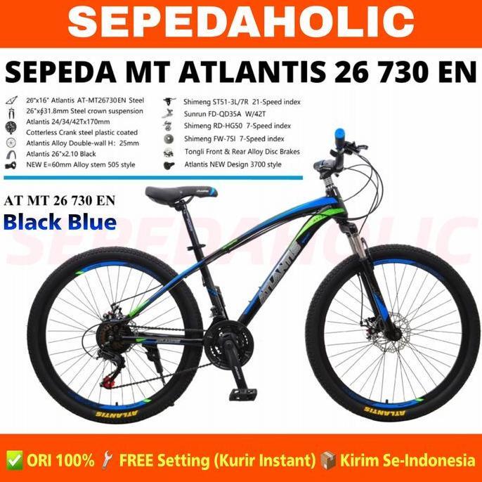 Sepeda Gunung MTB Atlantis Ukuran 24 26 27.5 Inch