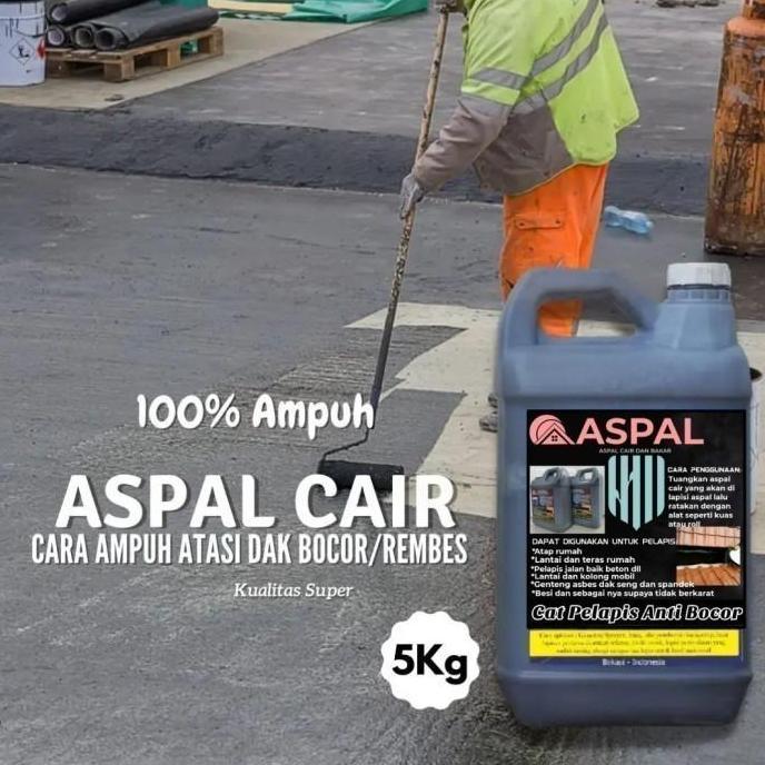 Aspal 5Kg Cair Untuk Pelapis Kolam Ikan Dak Bocor Rembes Bangunan [terbaik]