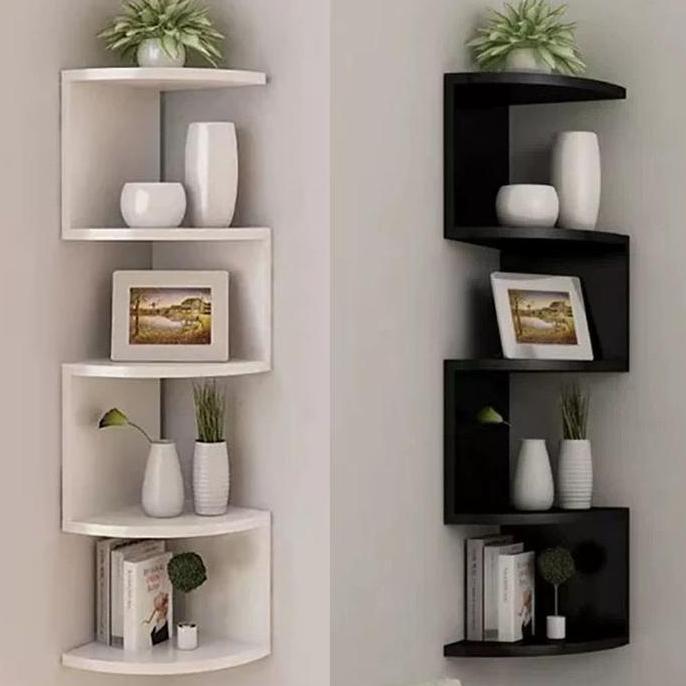 Rak Dinding Sudut Rak ruang tamu rak buku dinding sudut Rak Sudut dinding tempel ruang tamu
