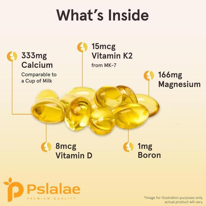 Pslalae-Suplemen Boneup-Mengandung Vitamin C, Vitamin D, Kalsium, Seng, Tembaga, Mangan, Kalium, Vit