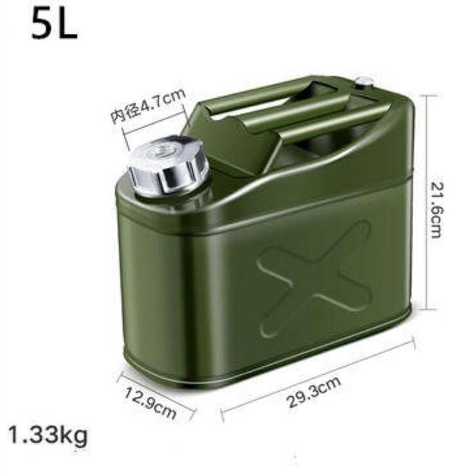 Terbaru Laris, Jerigen Besi 5 Liter/Jerigen Besi/Jerry Can/Tanpa Selang-Corong