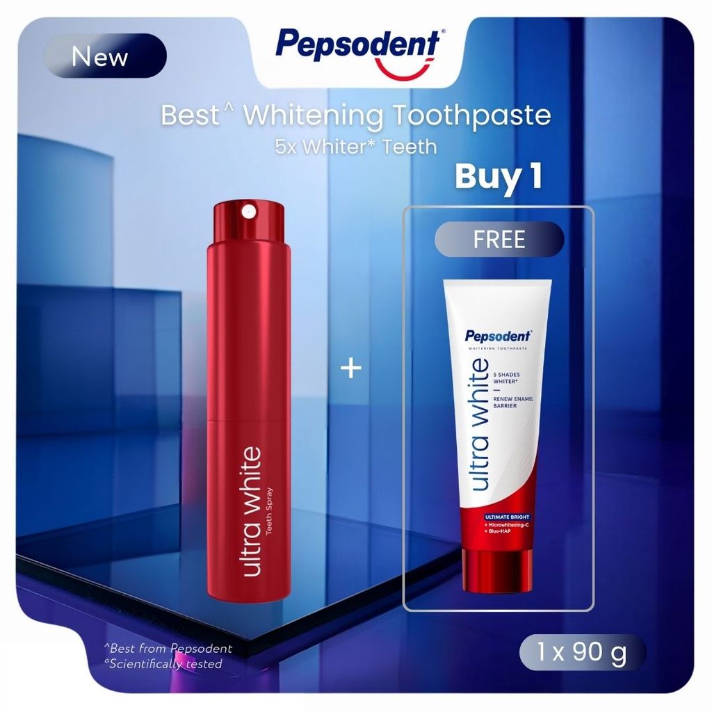 [BUY 1 GET 2] Buy 1 Pepsodent Ultra White Teeth Protection Spray 8ml FREE 2 Pepsodent Ultra White Ul