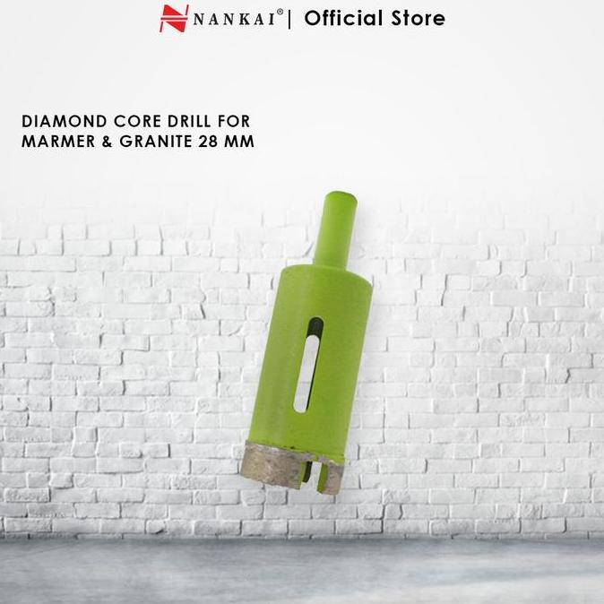 Nankai Diamond Core Drill 28mm / Mata Bor Batu Marmer Granite
