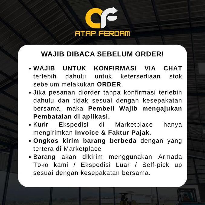 ATAP GALVALUM INSULASI PEREDAM PANAS & SUARA HUJAN FERDAM - SPANDEK ASPAL PASIR LAPIS ALUMINIUM FOIL