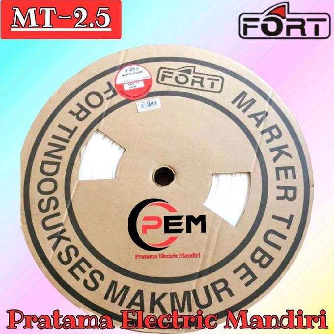 [ROLL=200MTR] FORT MARKER TUBE MARKING TUBE KABEL MARKER OMT MT-2,5 MT-2.5 MT2.5 MT2,5 OMT-2.5 OMT-2