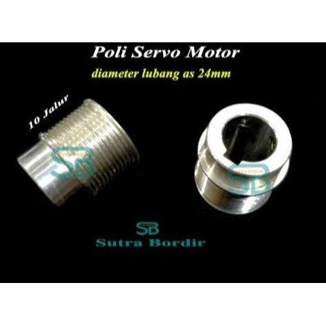 TERMURAH - poli dinamo 10 jalur as 24mm Pulley vbelt 10 jalur as 24mm poli belt 10 jalur pulley dina