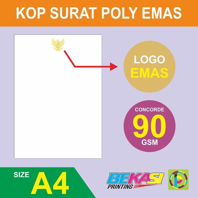 Ready Cetak Kop Surat Concorde 90 Gram + Logo Garuda Emas