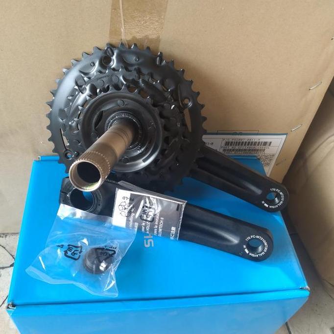 gir crankset crank set shimano original altus MT210 hollowtech 2 HT2 40T 30T 22T 3 speed triple sepe