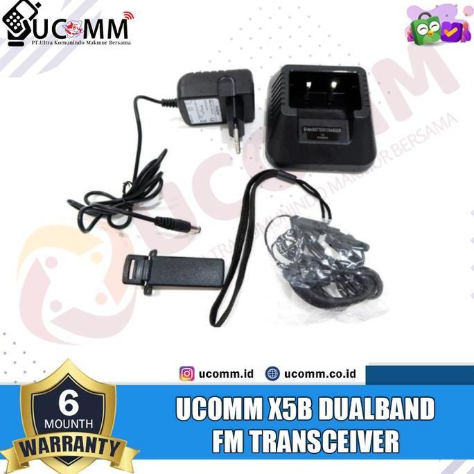 Promo Ucomm X5B X5 Uv5R Bfuv5R Bf Uv-5R Ht Dual Band Original Garansi Resmi