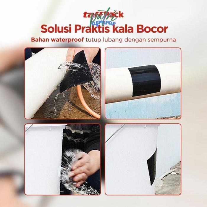 re-65 Lakban Tambal Plastik Pralon Ember Bak / Lem Ember Anti Bocor Super Kuat Flex Tape TaffPACK Sa