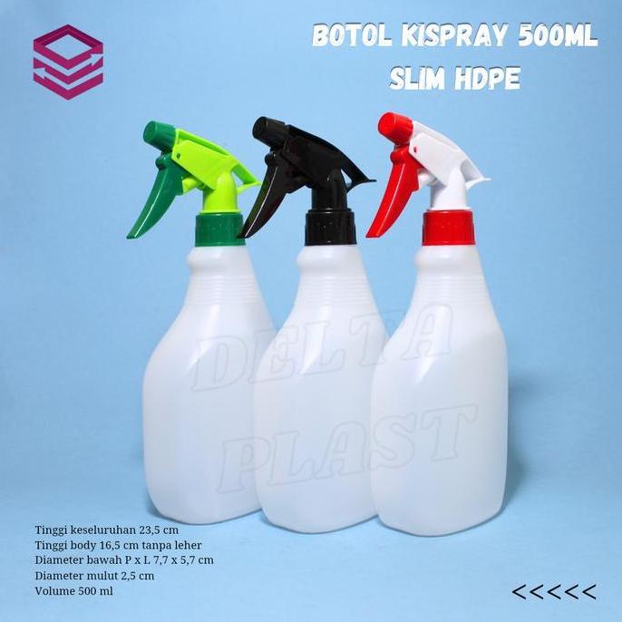 botol semprot 500ml bening slim / botol spray 500ml / botol kispray