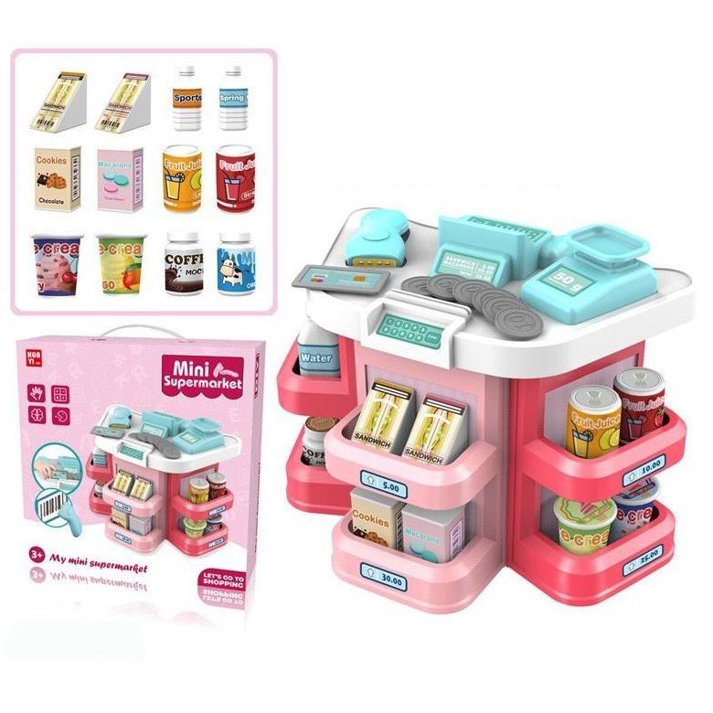 Vf-52 Pasar Distributor My Mini Supermarket 31Pcs Mainan Kasir Mainan Supermarket Vf-52