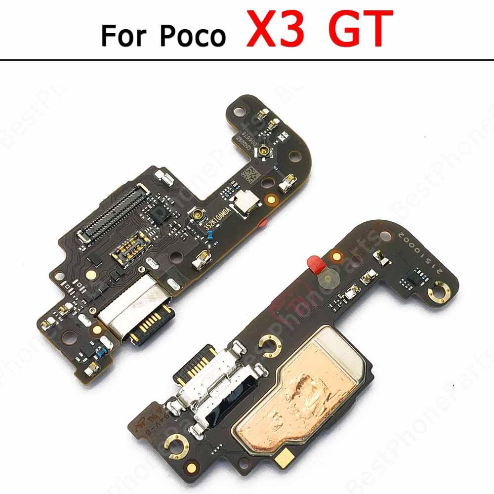 Papan Pengisian Untuk Port Pengisian Xiaomi Poco X3 GT Suku Cadang Dock Pcb Kabel Fleksibel Konektor