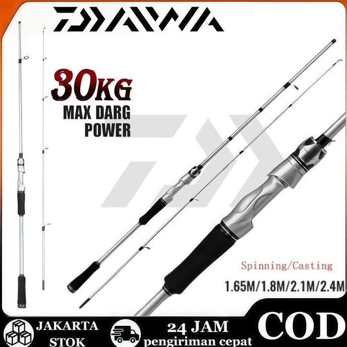 DAIWA Rod Casting Rod Spinning Rod Fishing BC Rod Jigging Joran Pancing Sea Fishing Pole Portable Ba