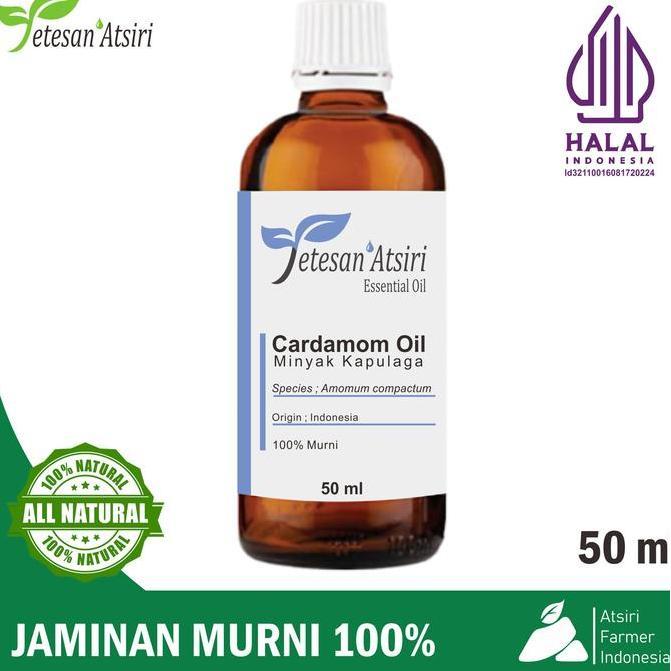 50ml minyak atsiri kapulaga murni kapolaga cardamom pure essential oil AS