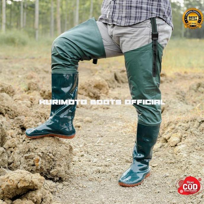 BOOTS Sepatu Boots Sawah Petani Anti Air Original 100% Model 80cm - Shoes