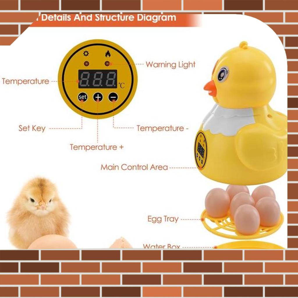 Mesin Penetas Telur Otomatis Mini 6 Butir Egg Incubator Inkubator