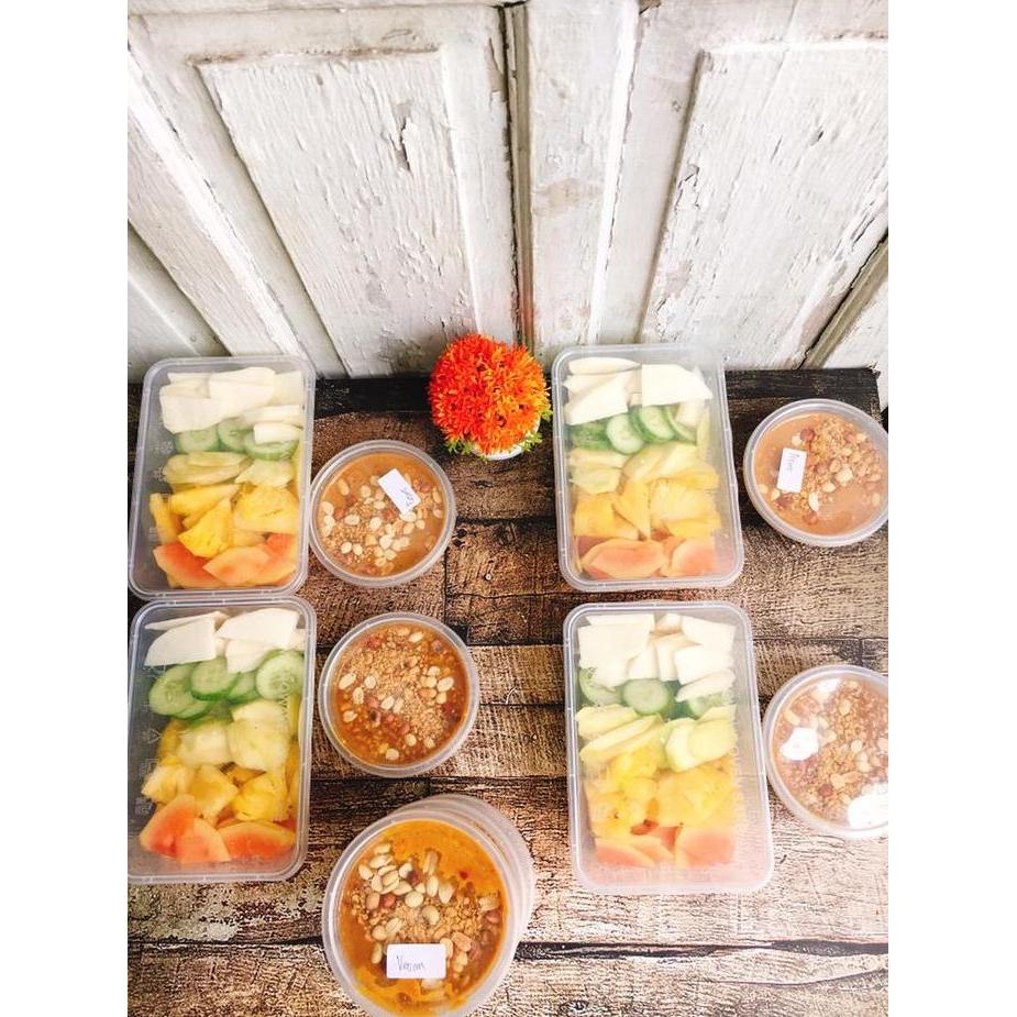 Ready Rujak buah/ rujak homemade/ rujak/ rujak kacang/buah