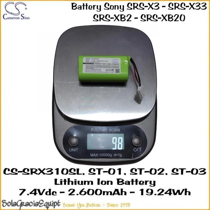 Batre / Baterai / Battery Sony SRS-X3 SRS-X33 SRS-XB20 SRS-XB2 7.4Vdc