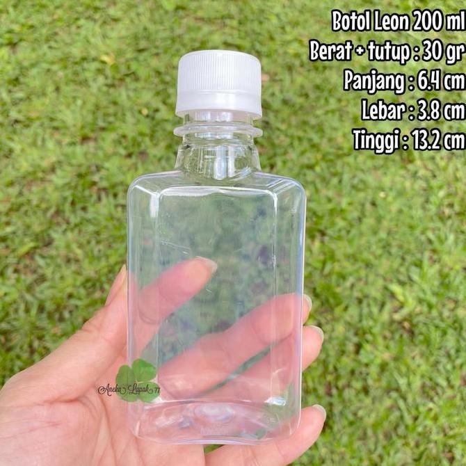 Botol LEON 200 ml botol plastik tebal 200 ml botol kopi unik 200 ml