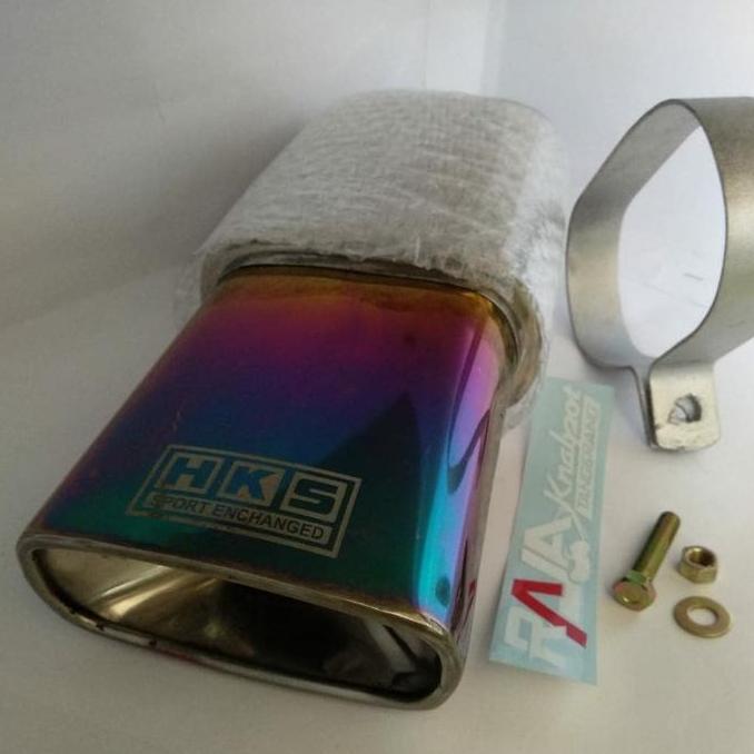 Knalpot mobil HKS kotak pendek